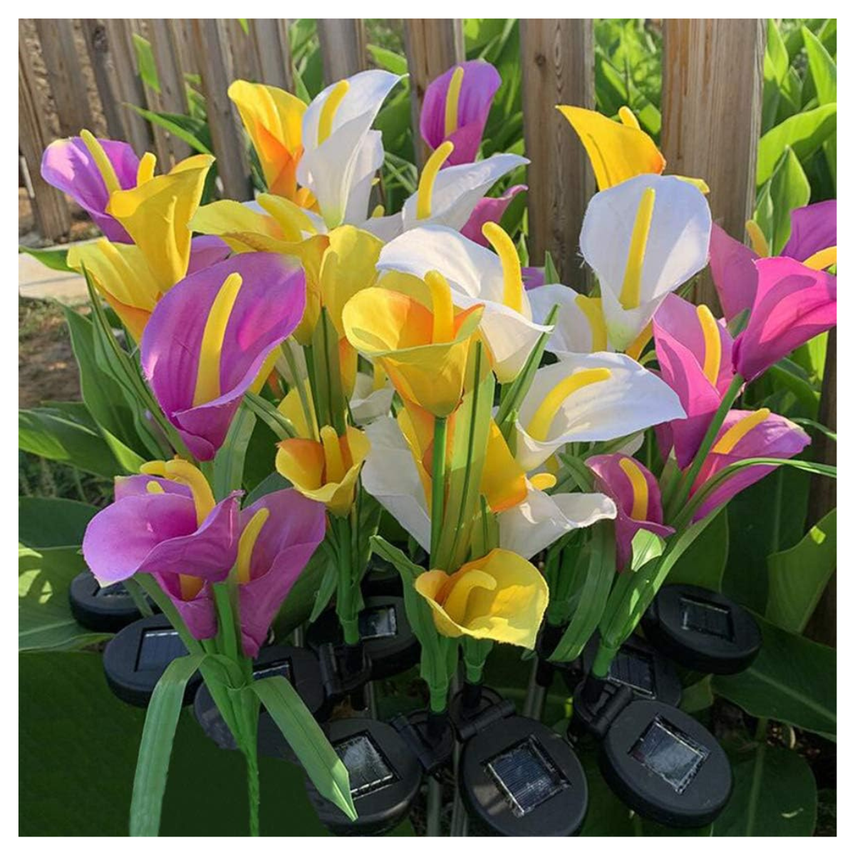 LUCES SOLARES PARA JARDIN DE ORQUIDEAS.