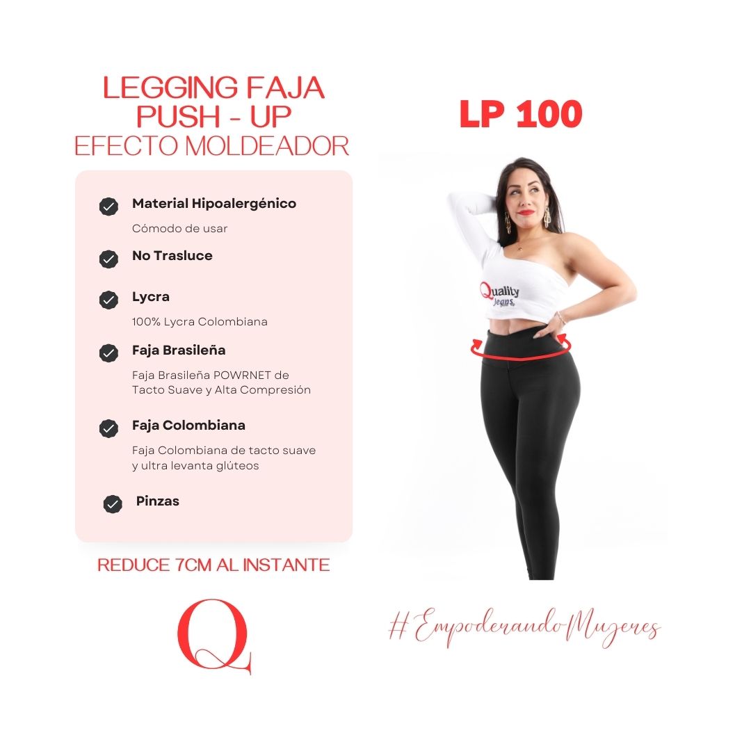 LEGGINS FAJA PUSH UP LP100 COLOMBIA-PERU.