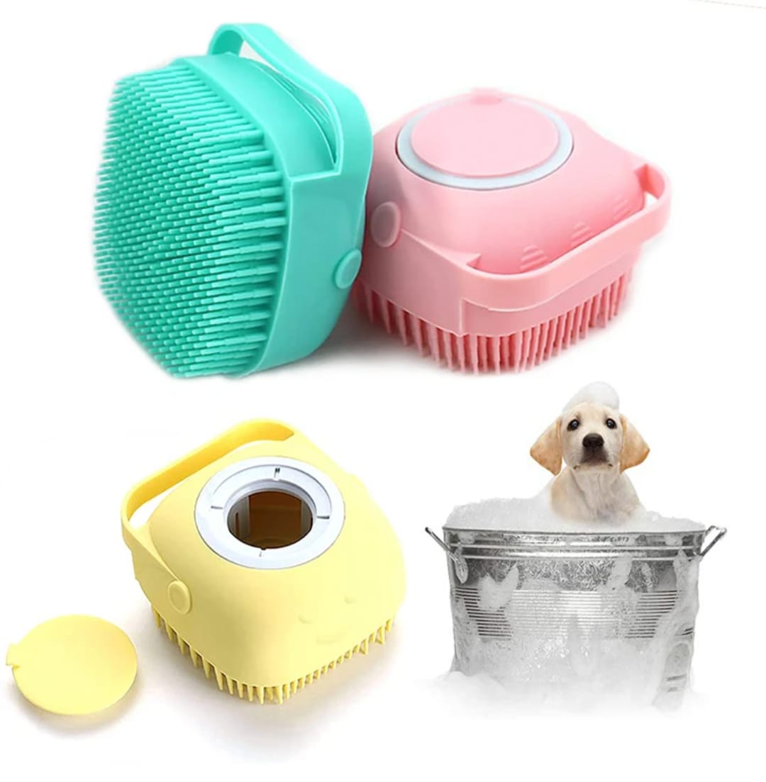 CEPILLO DE BAÑO PARA MASCOTAS.