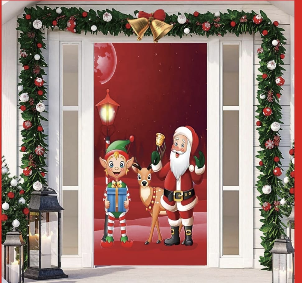 Funda navideña para puertas