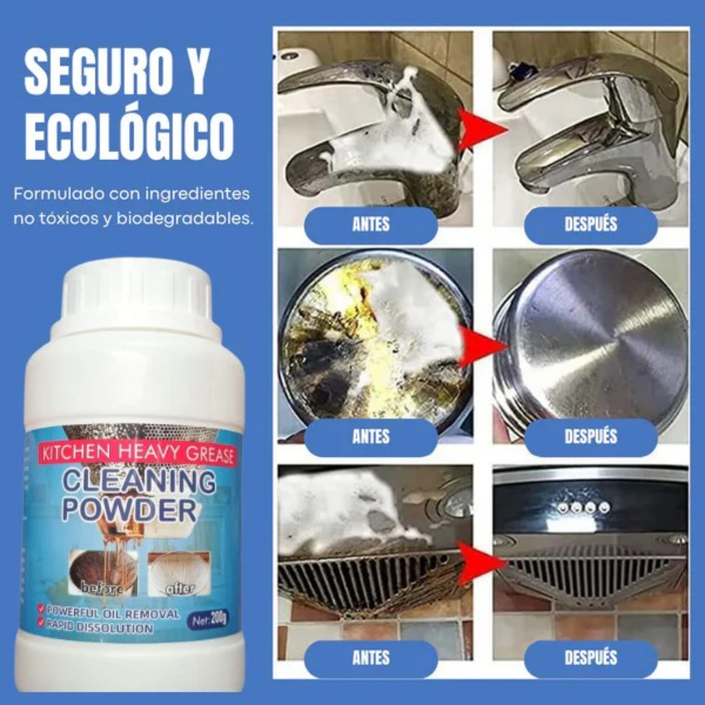 POLVO DESENGRASANTE-LIMPIA GRASA Y OXIDO.