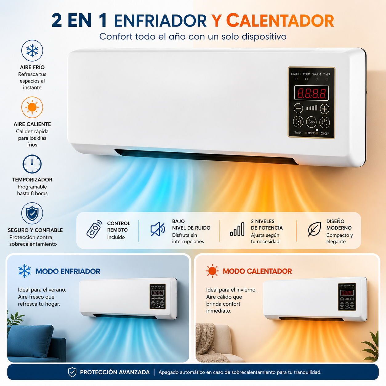 CLIMAPERFECT: AIRE ACONDICIONADO - FRIO/CALIENTE.