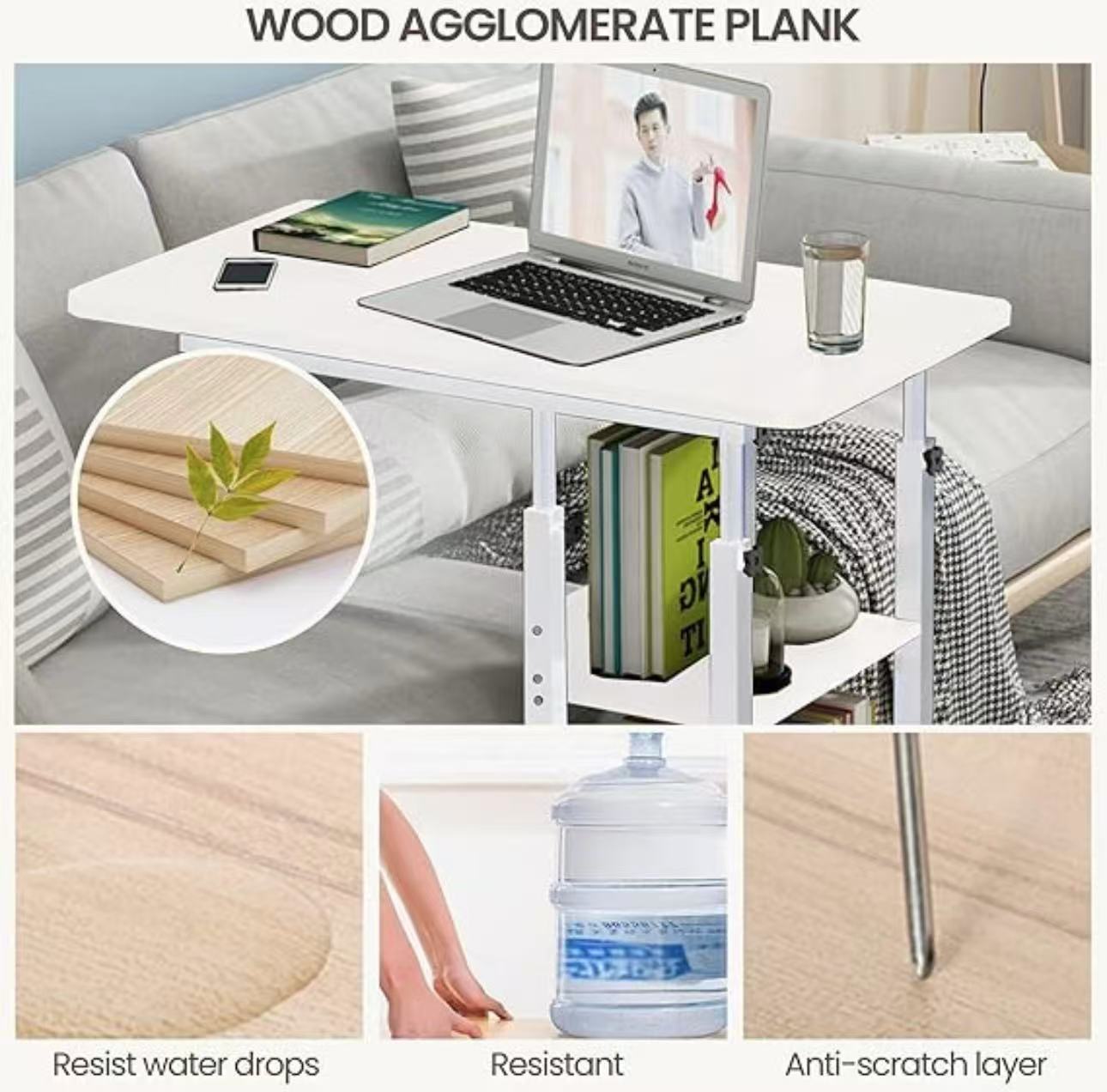 Mesa auxiliar ajustable