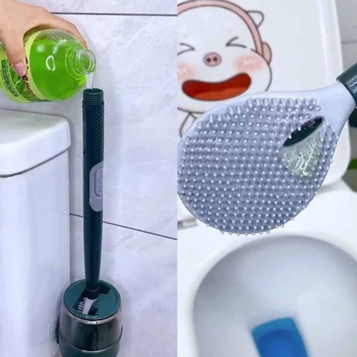 CEPILLO DE SILICONA PARA EL BAÑO.