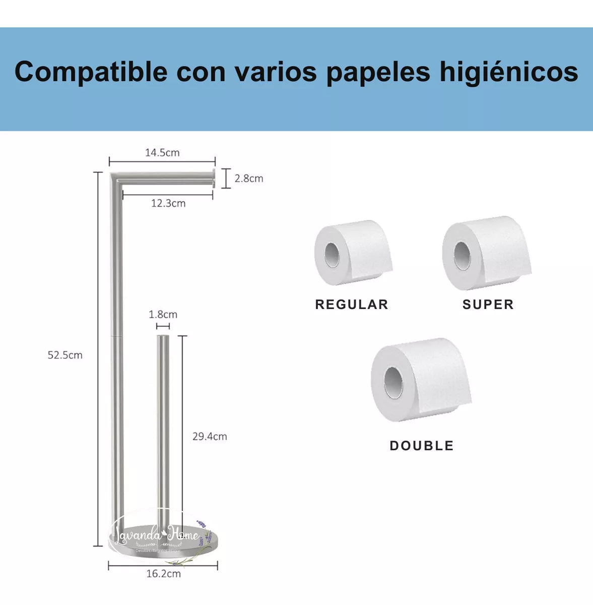 SOPORTE PAPEL HIGIENICO PREMIUM.