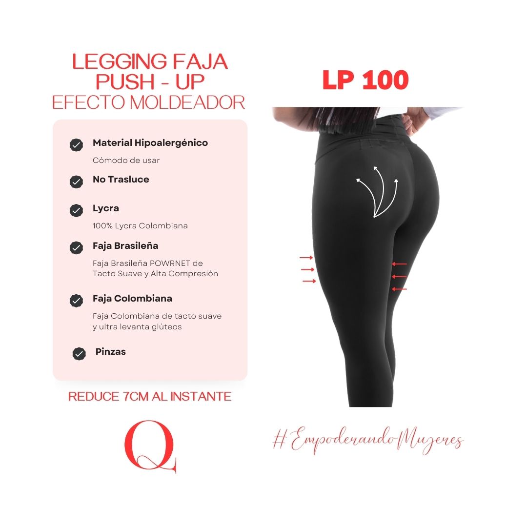 LEGGINS FAJA PUSH UP LP100 COLOMBIA-PERU.
