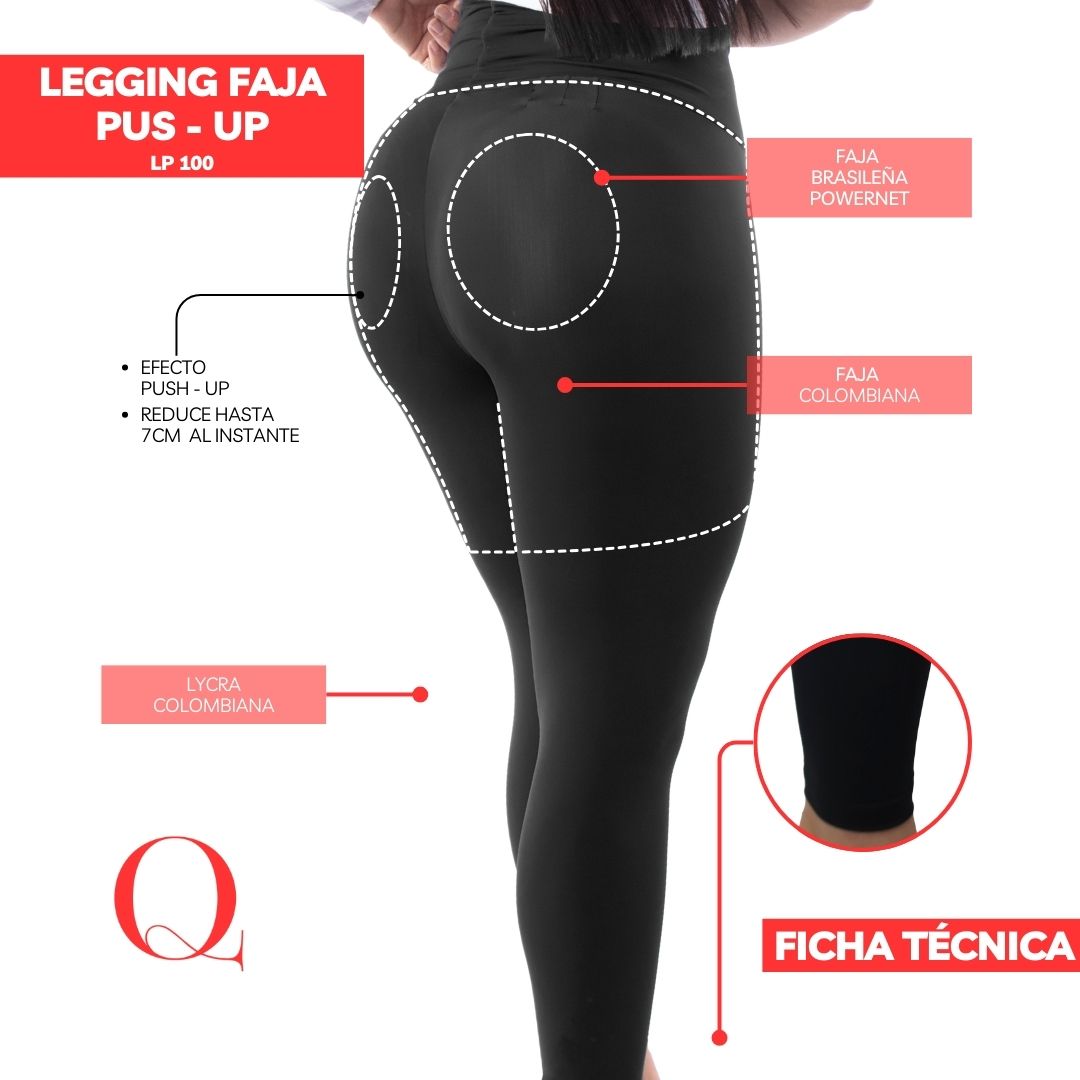 LEGGINS FAJA PUSH UP LP100 COLOMBIA-PERU.