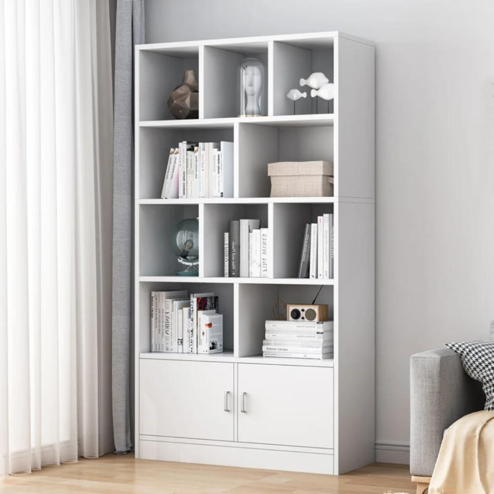 ESTANTERIA LIBRERO DE 5 NIVELES COLOR BLANCO.