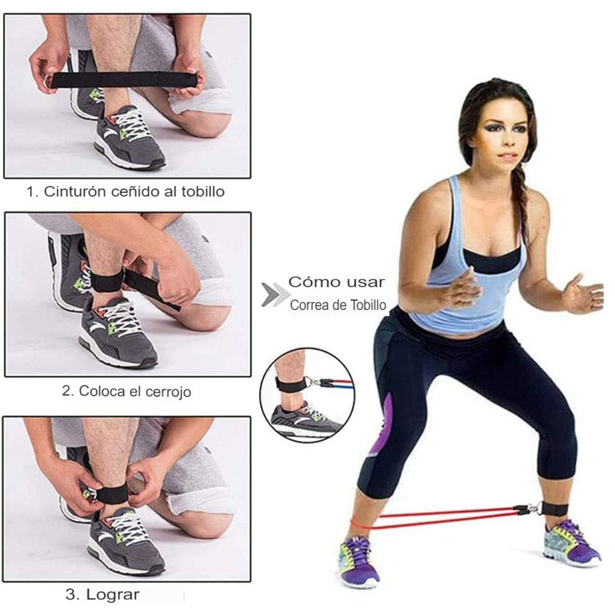BANDAS ELASTICAS DE RESISTENCIA FITNESS.