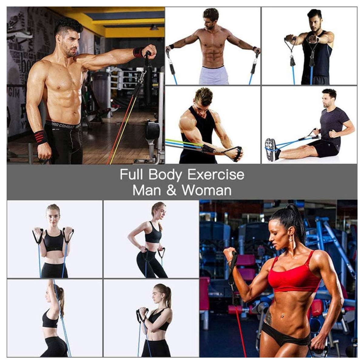 BANDAS ELASTICAS DE RESISTENCIA FITNESS.