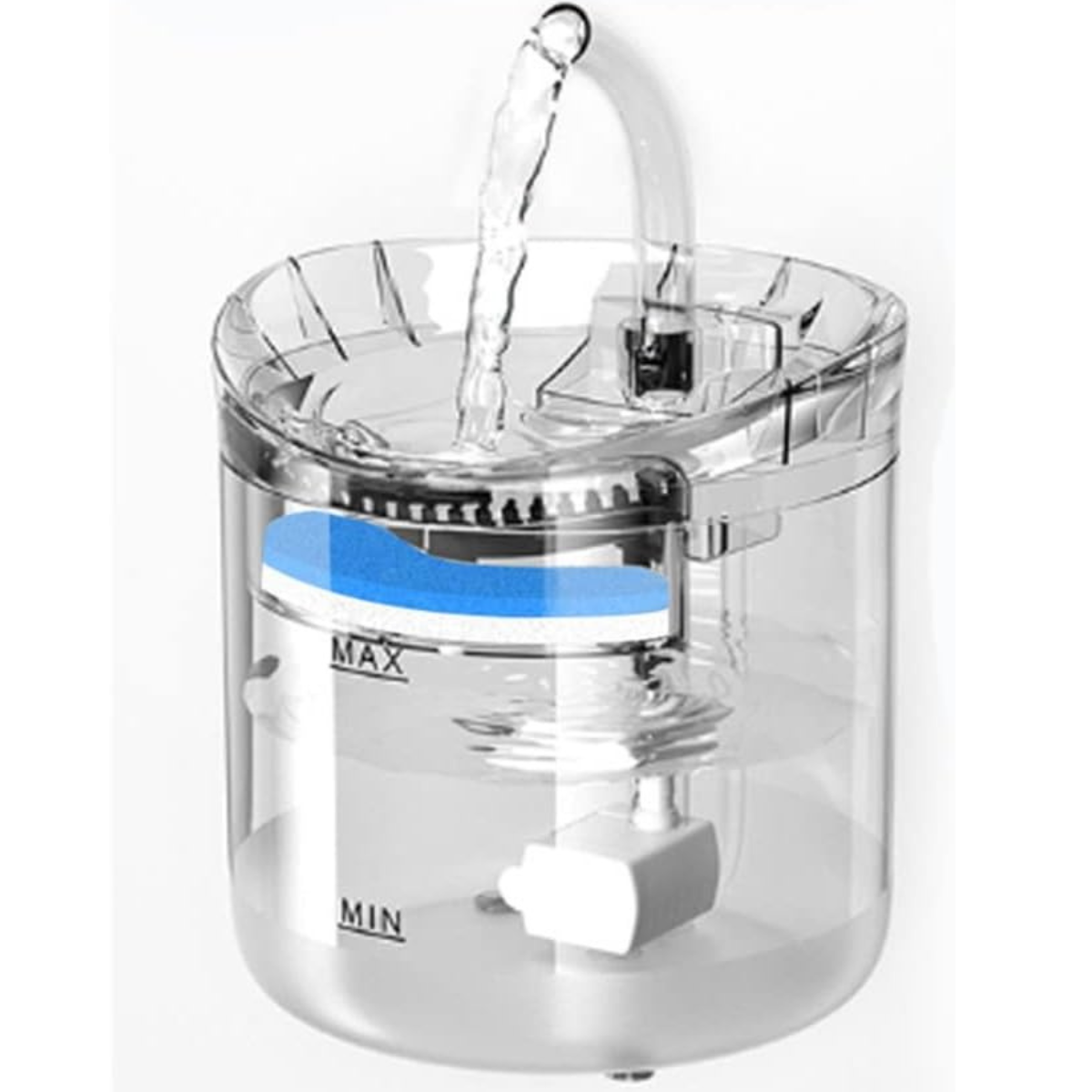 FUENTE DE AGUA TRANSPARENTE DE 1.6 LTS.