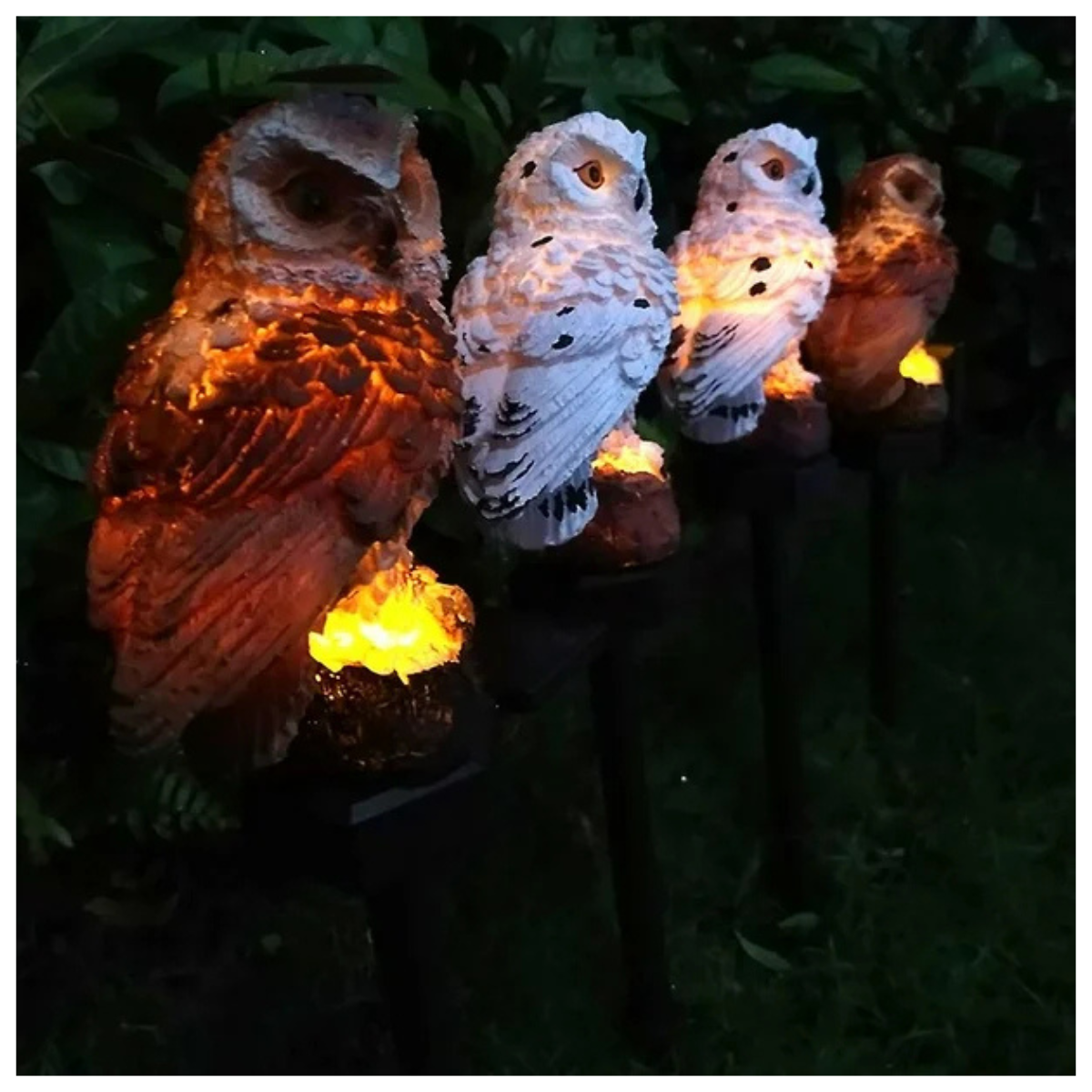 Luces Verticales Forma de Búhos-Lechuzas