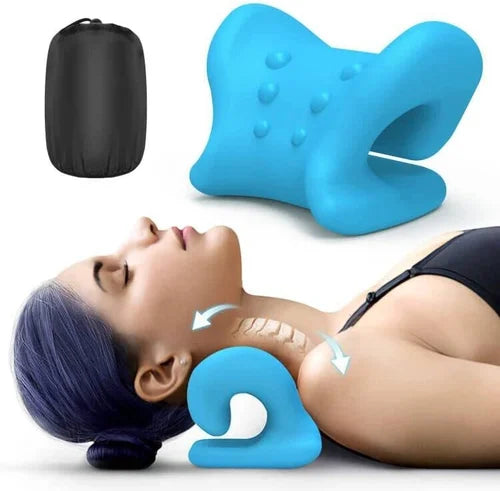 MASAJEADOR DE CUELLO Y HOMBROS AZUL.
