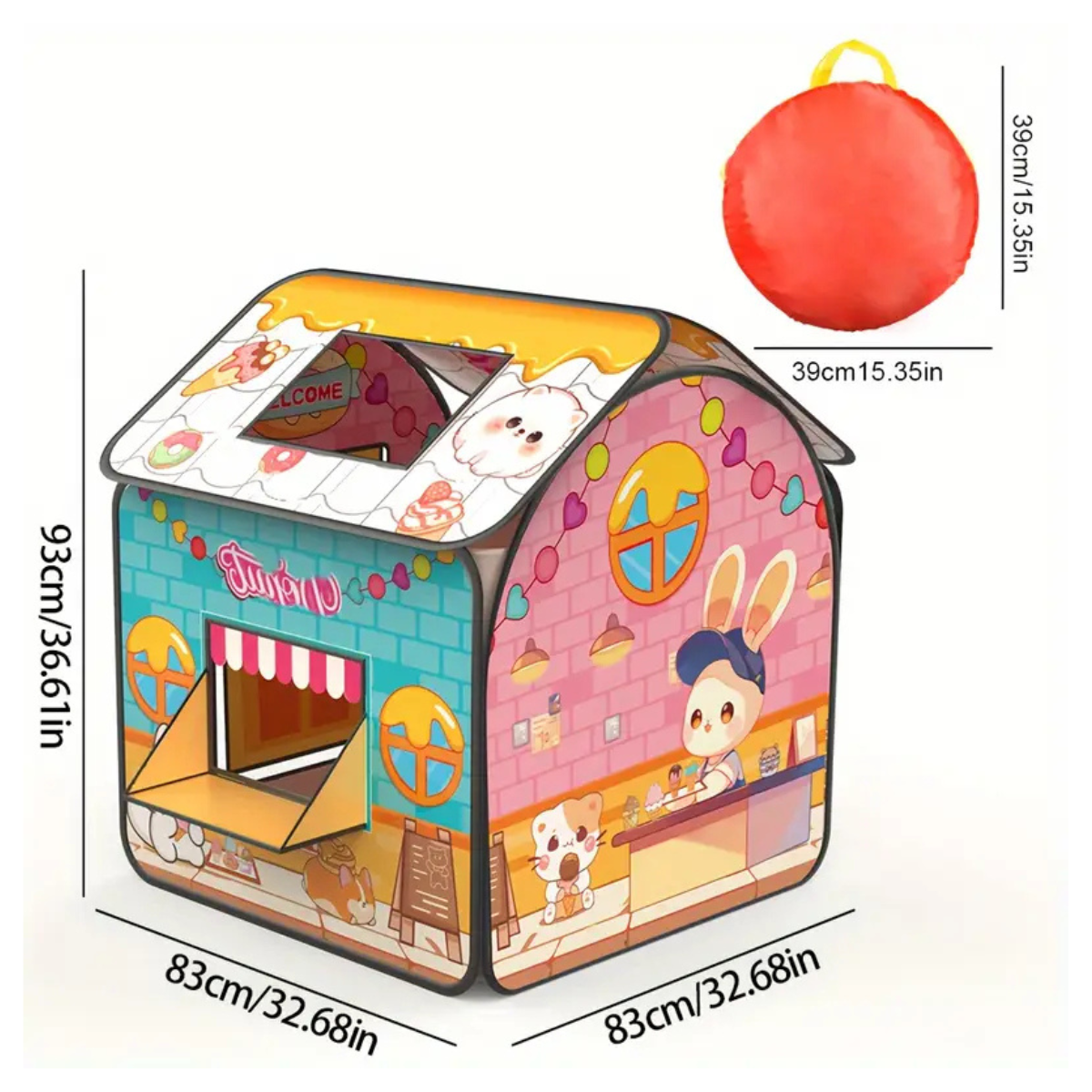 CARPA INFANTIL DE HELADERIA.