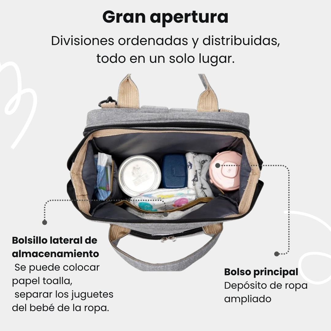 PAÑALERA CON CAMBIADOR PLEGABLE MULTIUSO.