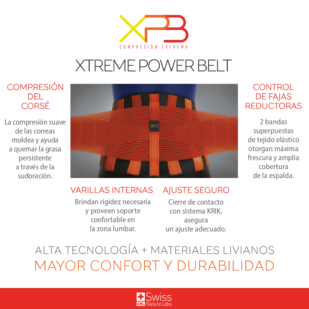 XTREME POPOWER BELT FAJA DE COMPRESION VN