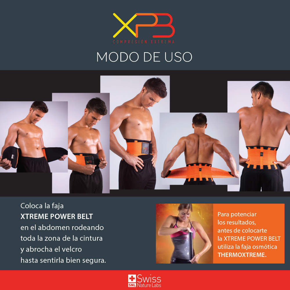 XTREME POPOWER BELT FAJA DE COMPRESION VN