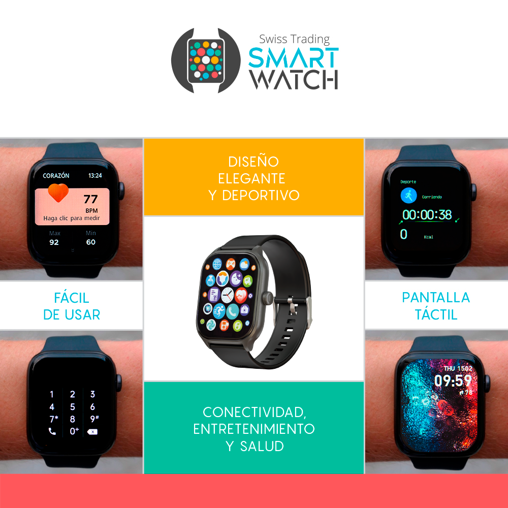 RELOJ SWISS TRADING SMART WATCH.
