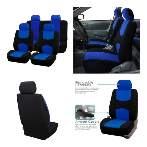 JUEGO FUNDAS DE TELA PARA ASIENTO DE AUTO.