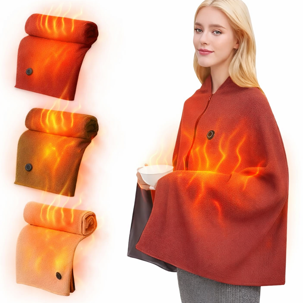MANTA TERMICA ELECTRICA USB TIPO PONCHO.