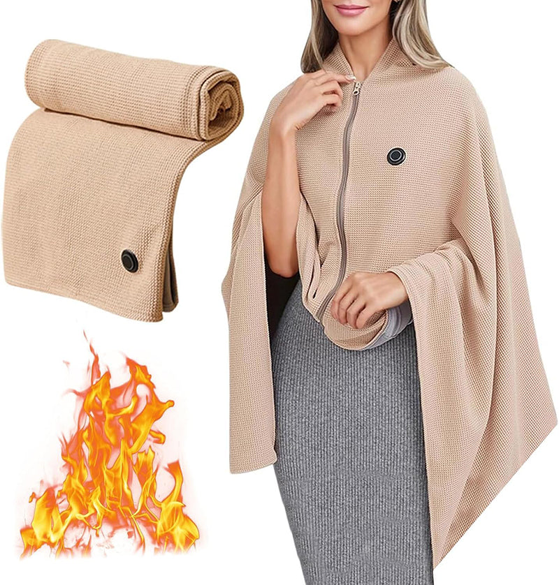 MANTA TERMICA ELECTRICA USB TIPO PONCHO.