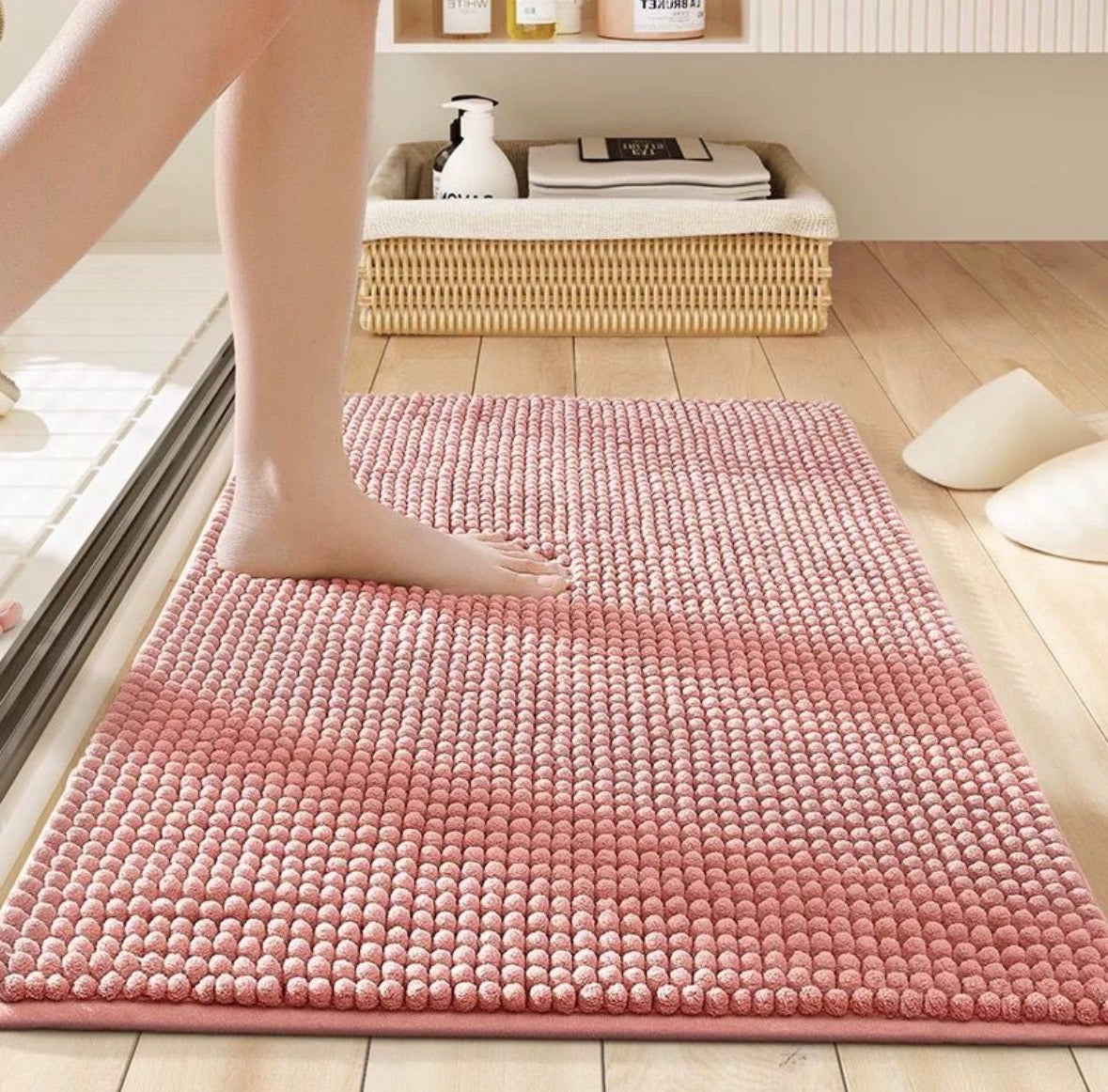 ALFOMBRA DE FELPA PARA BAÑO.