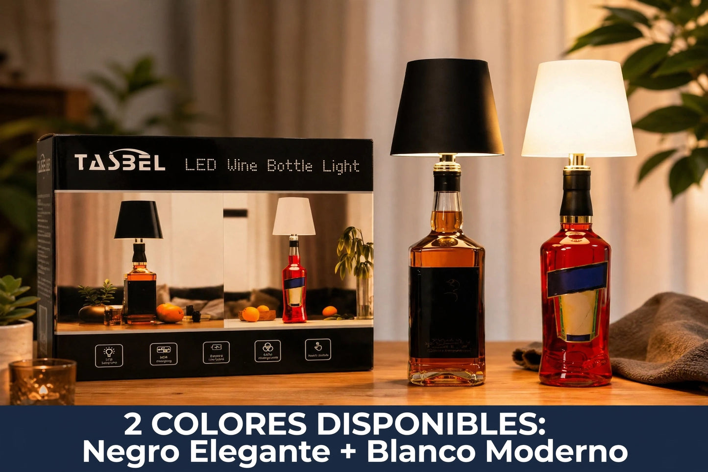LAMPARA LED PARA BOTELLAS RECARGABLE - USB