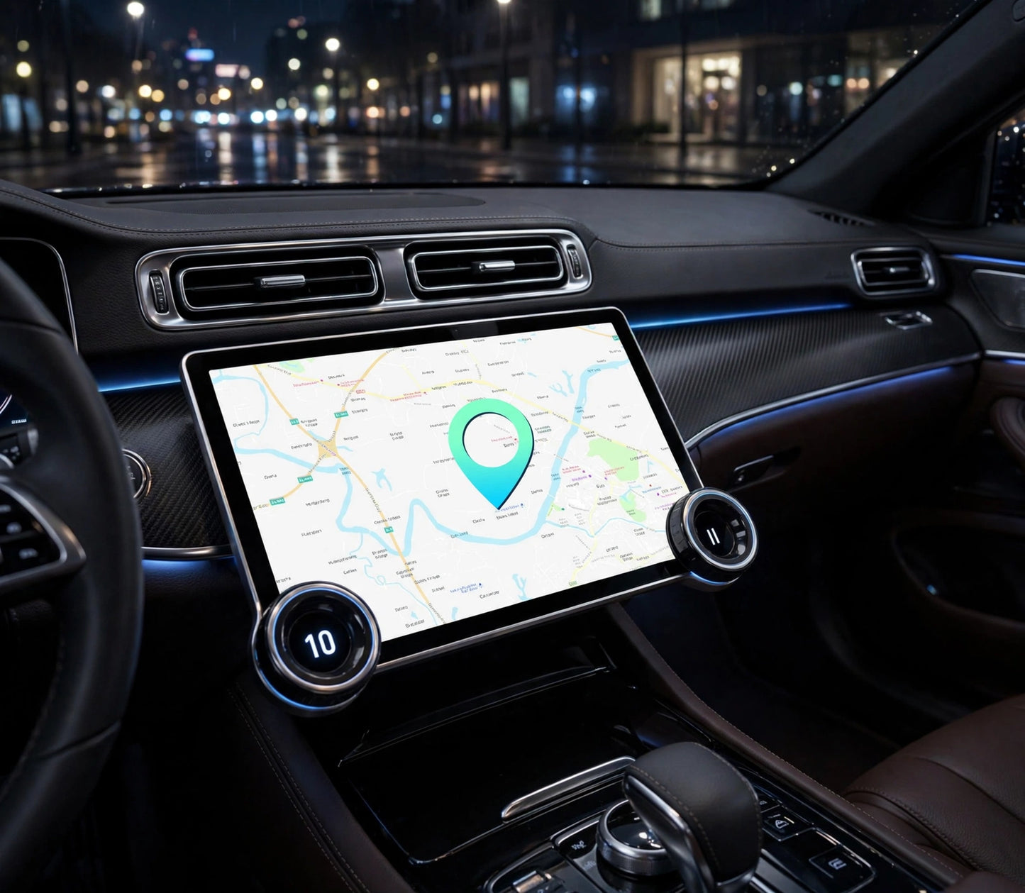 RADIO AUTO 10.1 DUAL KNOB CARPLAY.