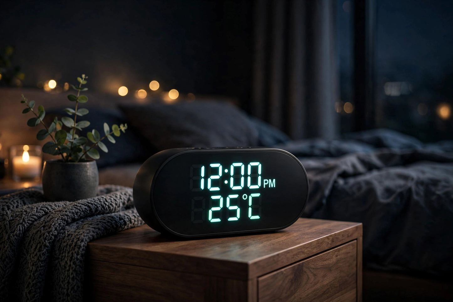 RELOJ DESPERTADOR CARGADOR INALAMBRICO.