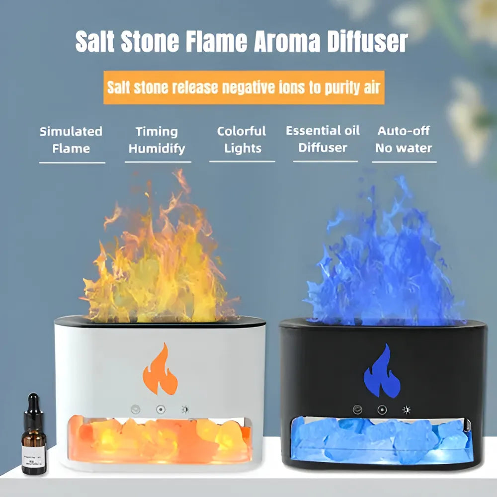 HUMIDIFICADOR CHIMENEA PIEDRAS DE SAL.