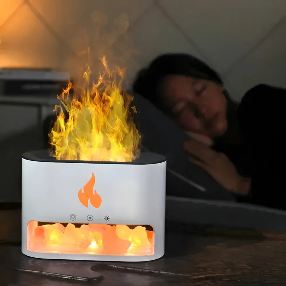 HUMIDIFICADOR CHIMENEA PIEDRAS DE SAL.