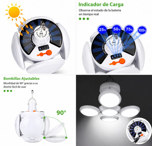 LAMPARA SOLAR PEGLABLE.