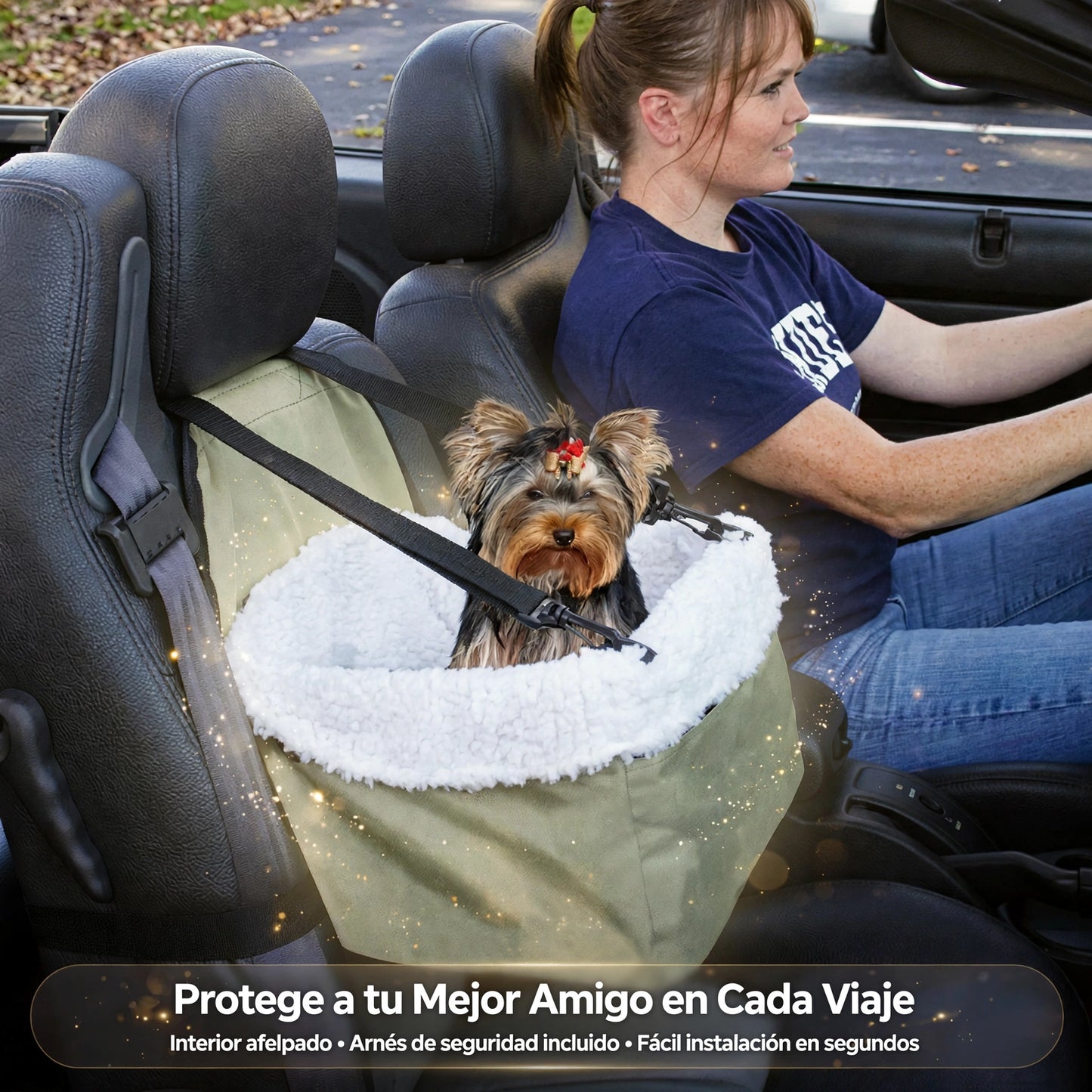 ASIENTO DE CARRO PARA MASCOTAS PREMIUM.
